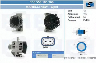 CV PSH 135556105260 -  Генератор
